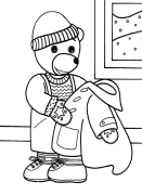 Petit ours brun Coloriage En Ligne